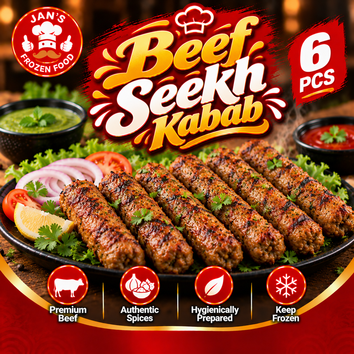 Beef Seekh Kabab