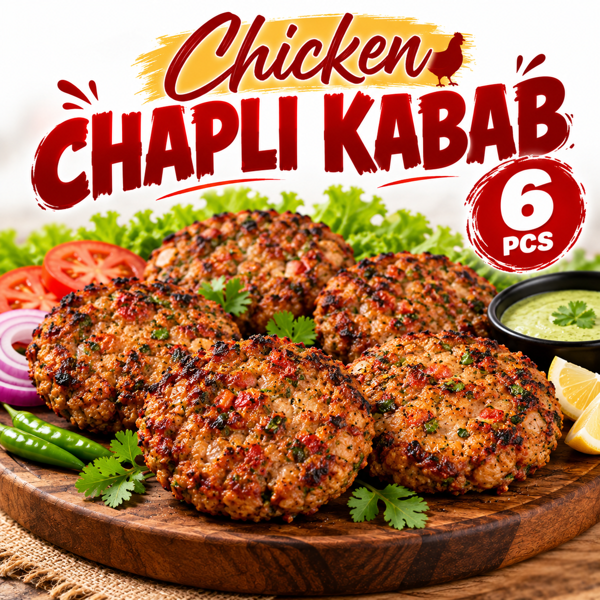 Chicken Chapli Kabab